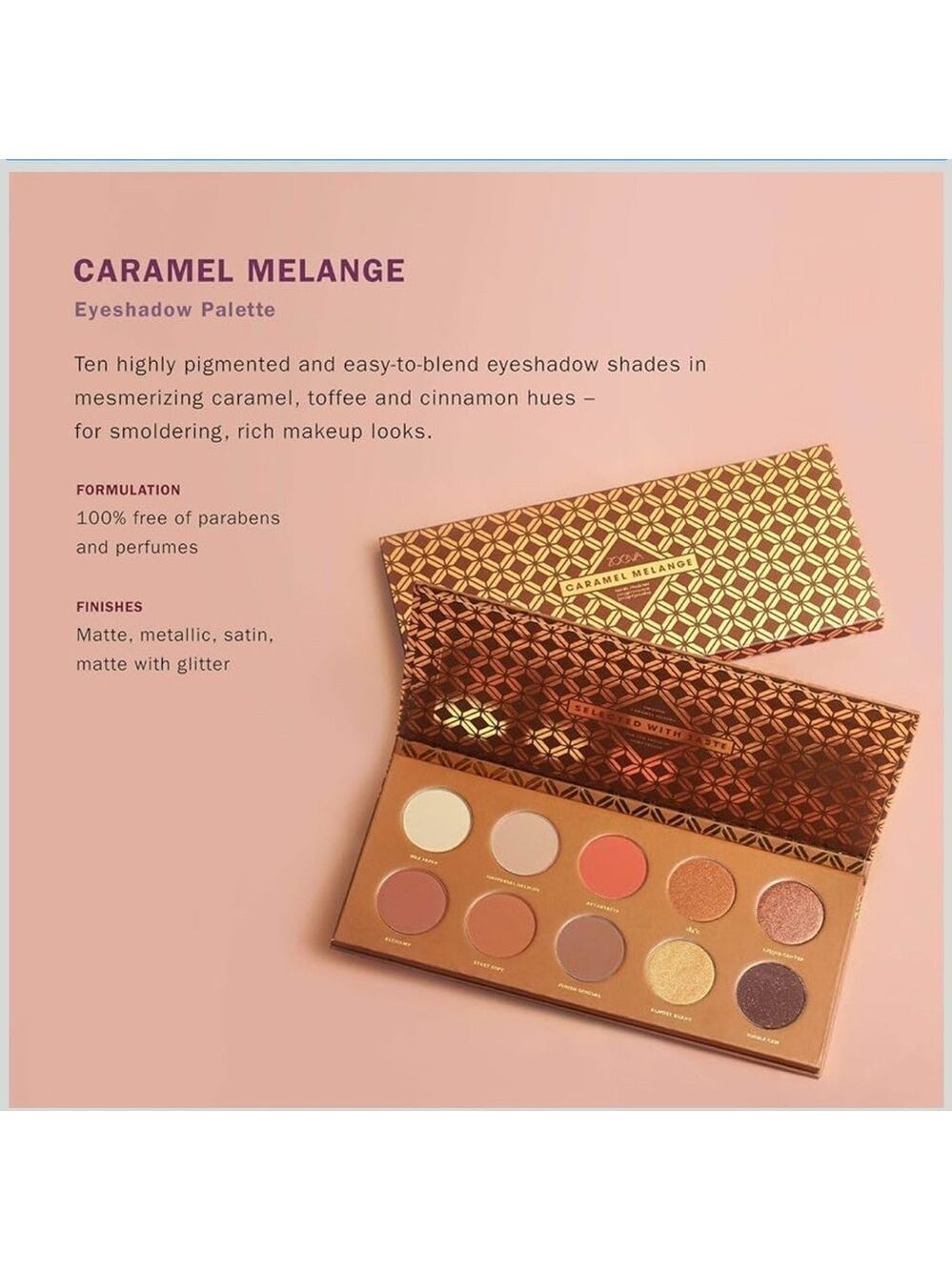 Zoeva Caramel Melange Eyeshadow Palette 10 Shades New In Box - Picture 2 of 12